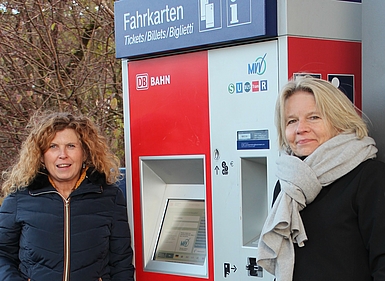 ÖDP Kreisrätinnen Karin Schuster und Jolanta Wrobel