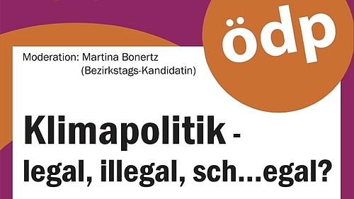ÖDP Starnberg // Veranstaltung: Klimapolitik - legal, illegal, sch...egal? 